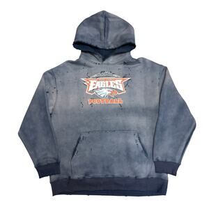 West Valley Eagles Footdall Hoodie Thrashed Navy